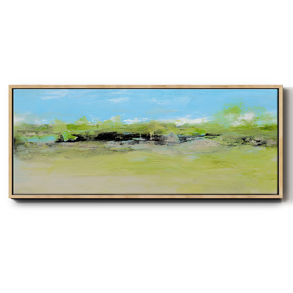 From the Terrace I - Floater Framed Canvas Print