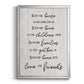 Love and Friends - Modern Framed Canvas Print