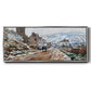 The Road in Vétheuil in Winter, 1879 - Floater Framed Canvas Print
