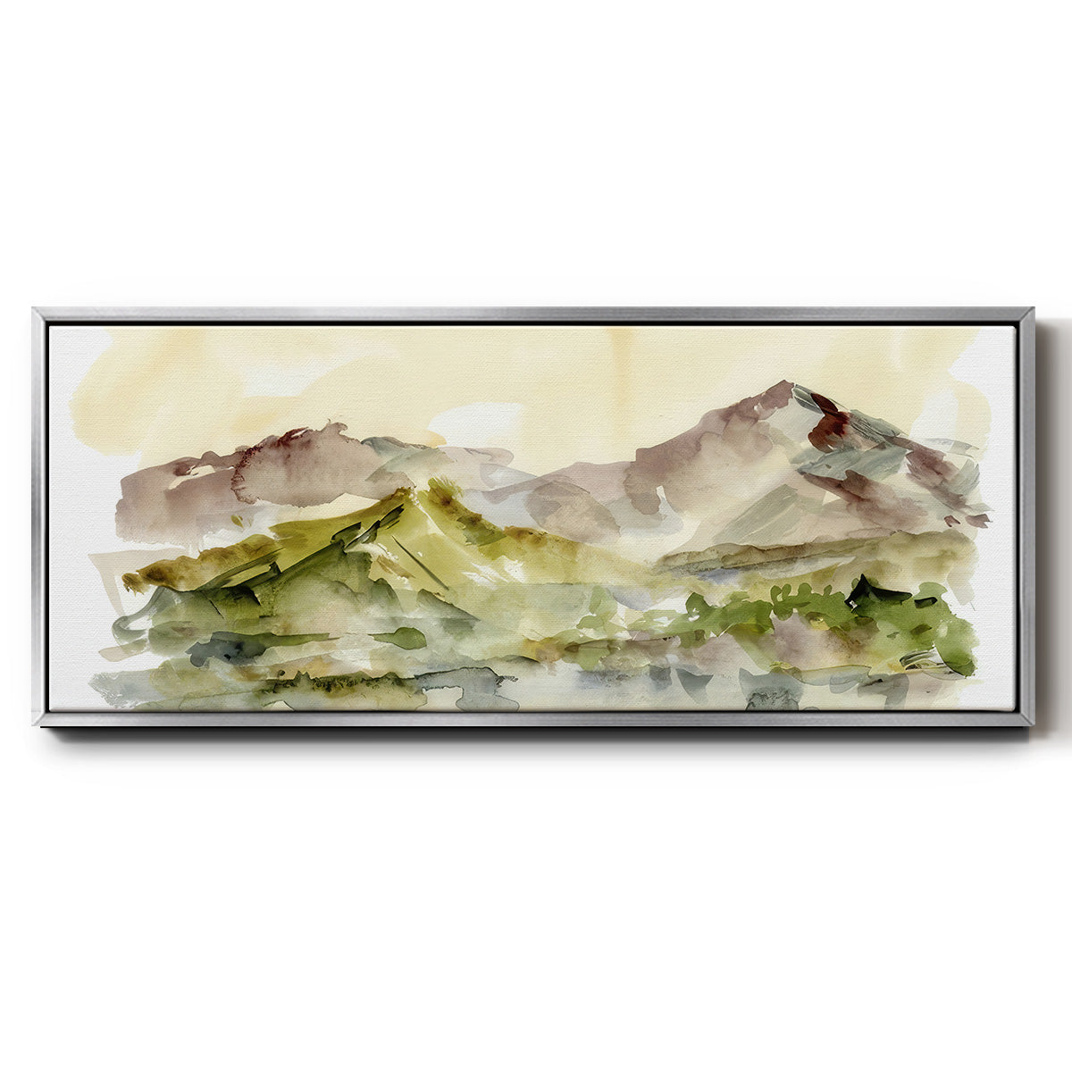 Plum Ridge II - Floater Framed Canvas Print