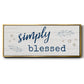Simply Blessed - Floater Framed Canvas Print