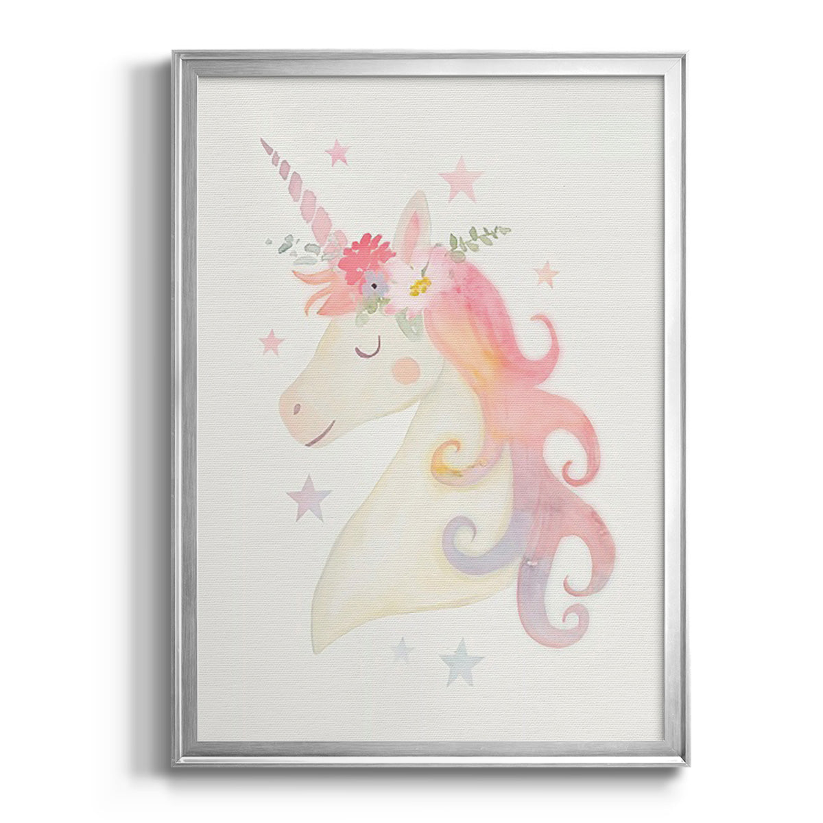 Sweet Unicorn I - Modern Framed Canvas Print