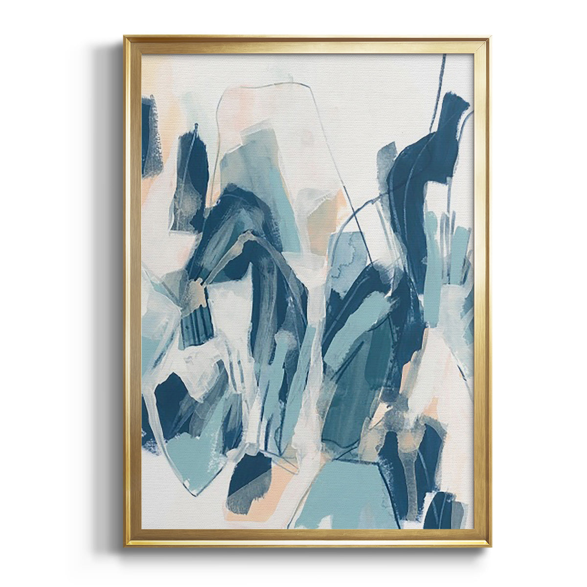 Interlocking Melody II - Modern Framed Canvas Print