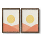 Simple Boho Sun I - Premium Framed Canvas 2 Piece Set - Ready to Hang