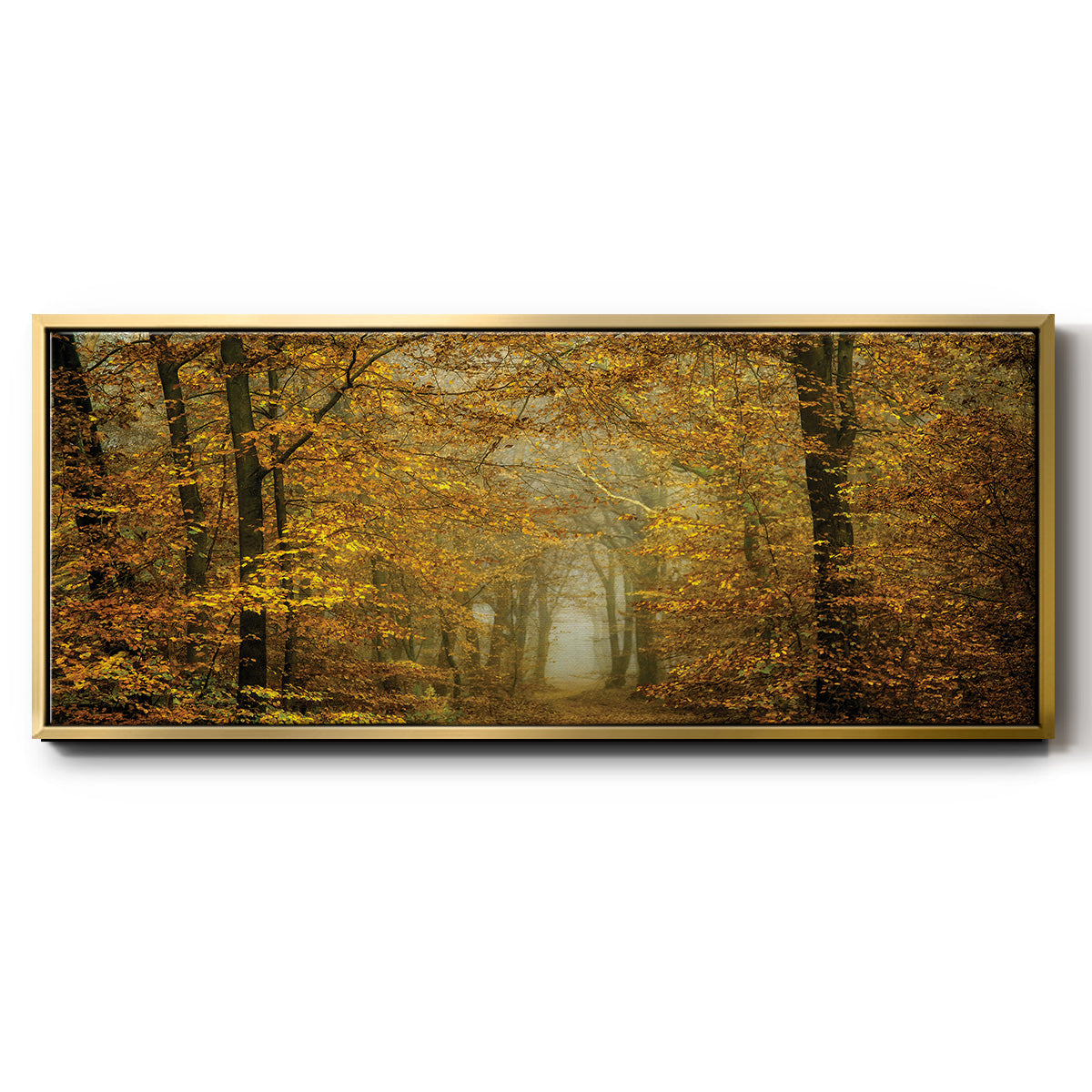 Soon Fall Leaves - Floater Framed Canvas Print