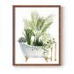 Plant Bath I - Restickable Framed Art Print
