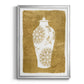Golden Urn II - Modern Framed Canvas Print