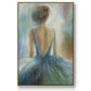 Lady in Blue Framed Premium Gallery Wrapped Canvas - Ready to Hang