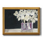 White Flowers in Fuchsia I Premium Framed Canvas- Ready to Hang