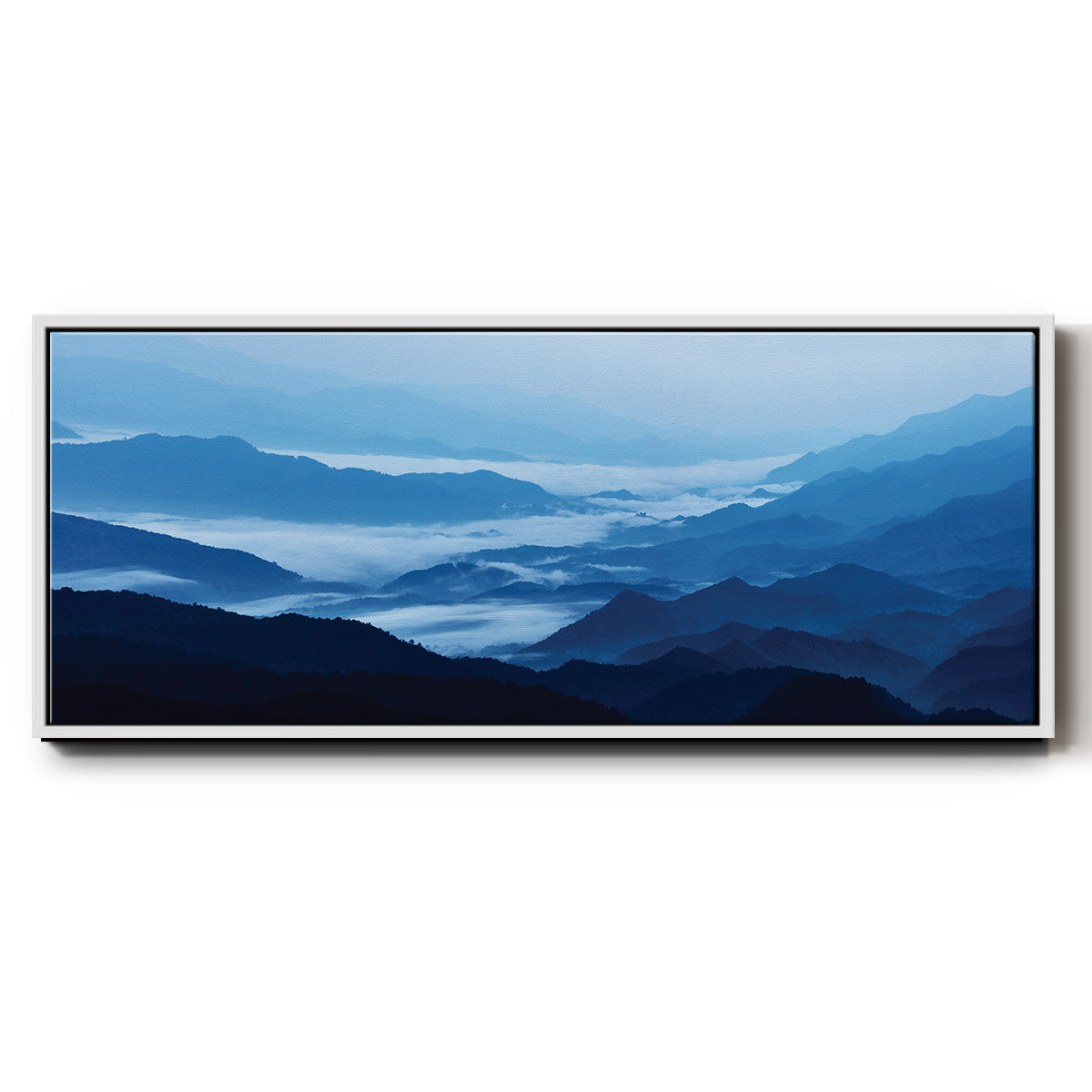 Misty Mountains XIII - Floater Framed Canvas Print