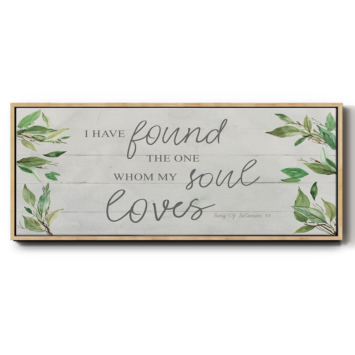 Soul Loves - Floater Framed Canvas Print