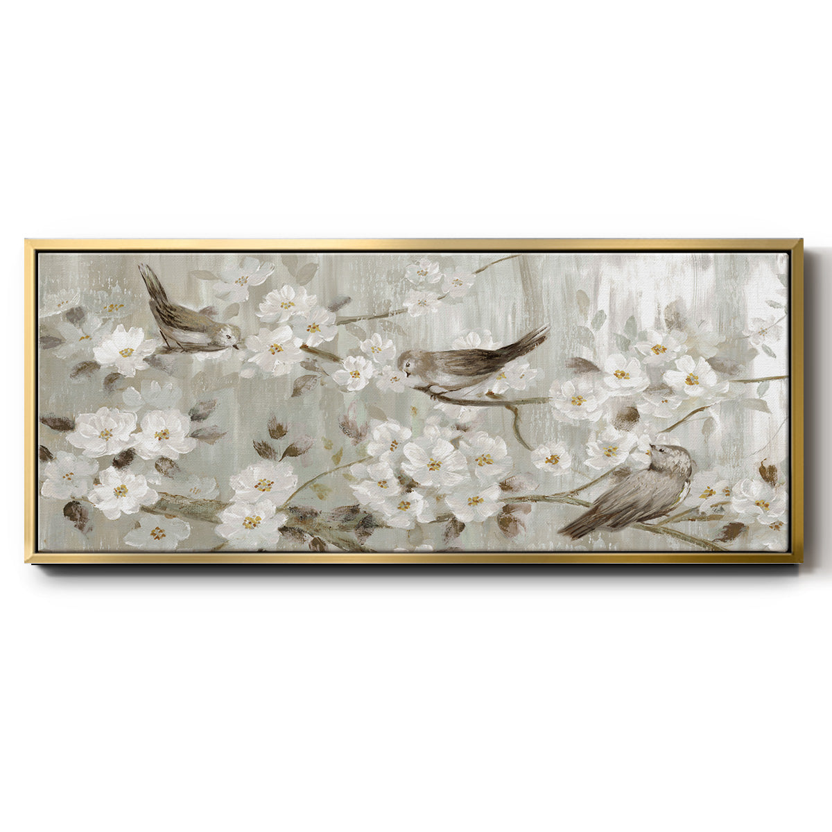 Songs of Spring - Floater Framed Canvas Print