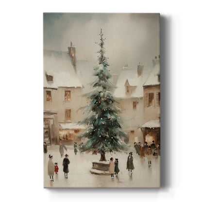 Gilded Whisper of Wreath - Canvas Art Print