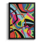 Bold Shape Shift II - Modern Framed Canvas Print