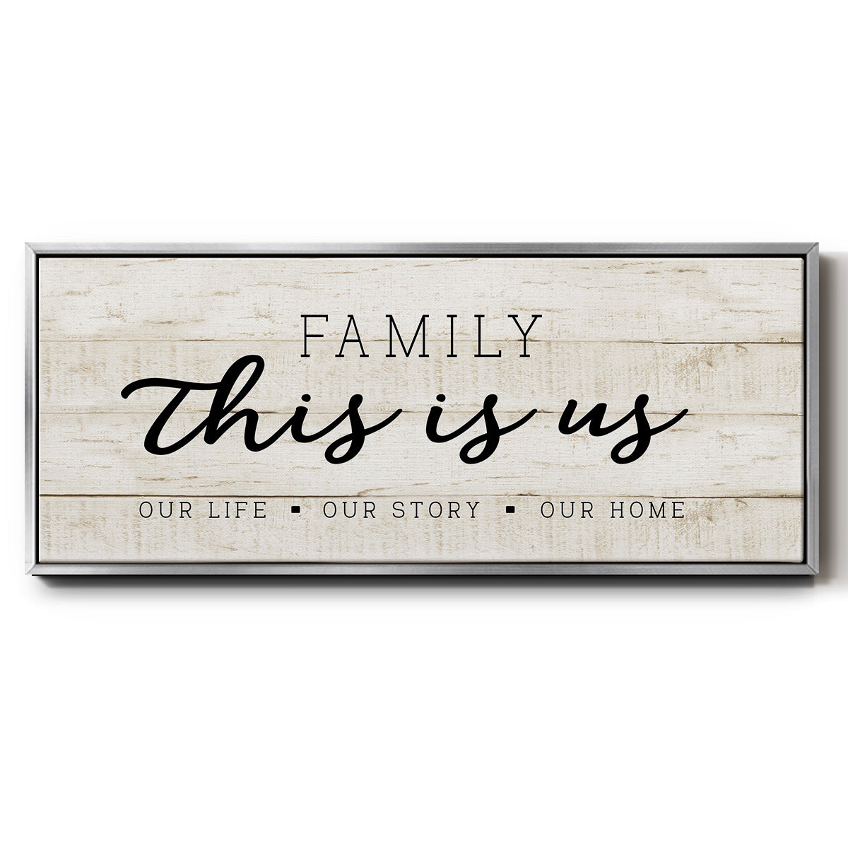 This is Us - Floater Framed Canvas Print