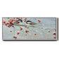 Chickadees in Winter - Floater Framed Canvas Print