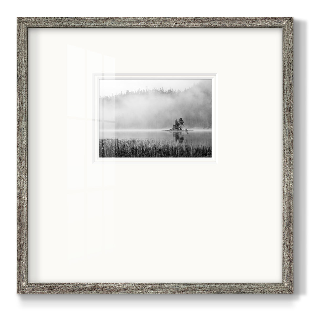 Island Fog Premium Framed Print Double Matboard