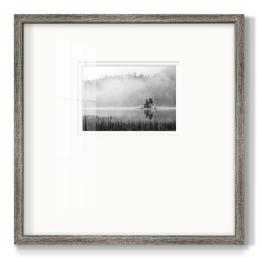 Island Fog - Double Matboard Framed Print