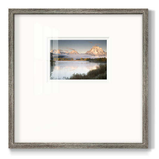 Snake River Fog - Double Matboard Framed Print