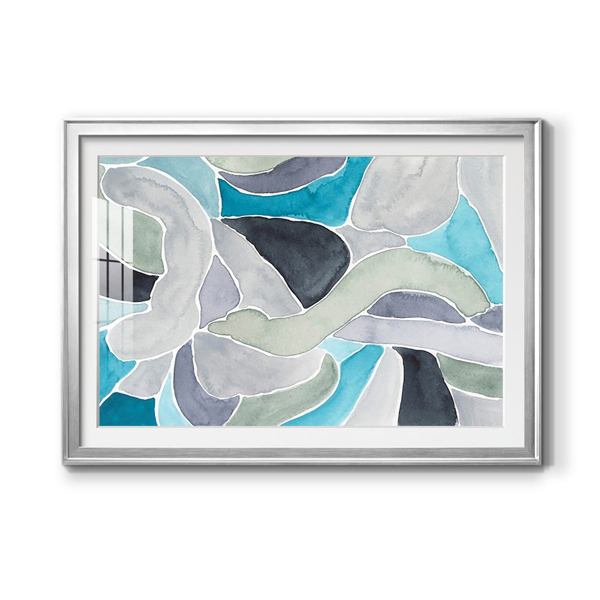 Subtle Billows II - Modern Framed Art Print
