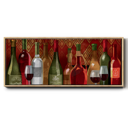 Wine Tasting - Floater Framed Canvas Print