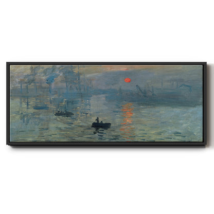 Impression Sunrise - Floater Framed Canvas Print