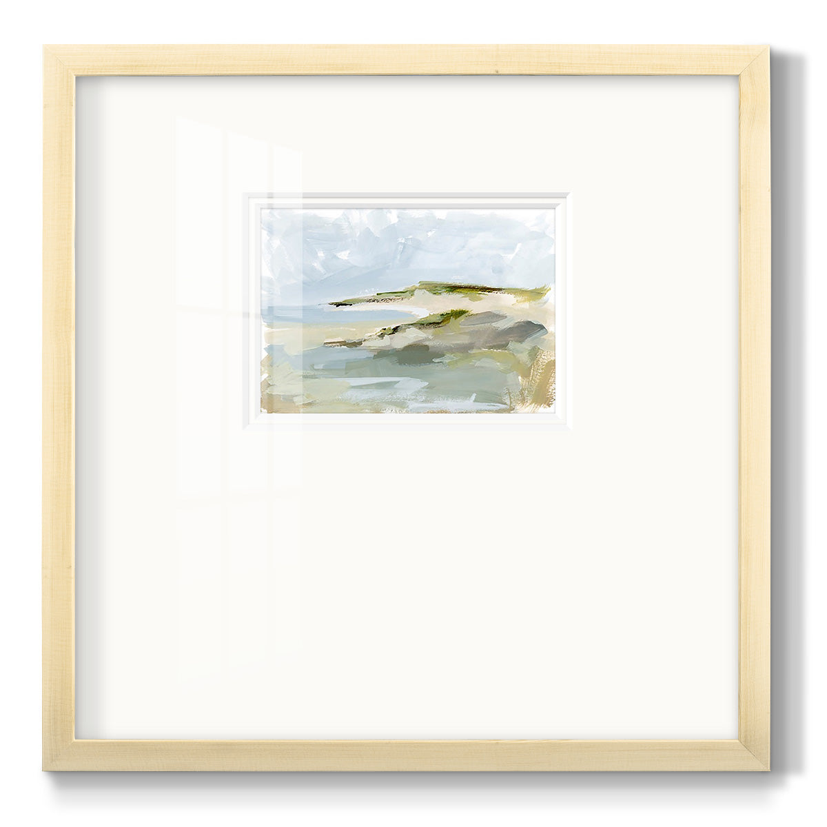 Sea Cove Impression I - Double Matboard Framed Print