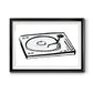 Vinyl Sketch Premium Framed Print - Ready to Hang