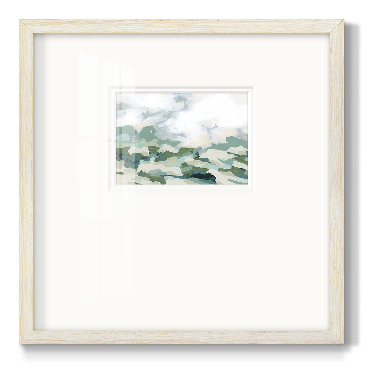 Verdant Hillside II Premium Framed Print Double Matboard