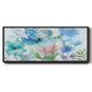 Mingled Blues - Floater Framed Canvas Print