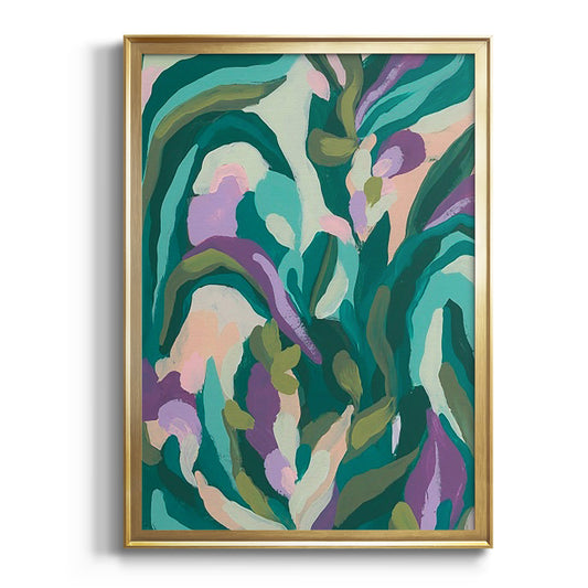 Jungle Wave I - Modern Framed Canvas Print