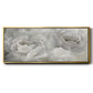 Soft Peony Lace - Floater Framed Canvas Print