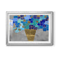 Blue Love - Modern Framed Art Print