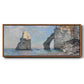 The Rock Needle and the Porte d'Aval, 1885 (Clark Art Institute version) - Floater Framed Canvas Print