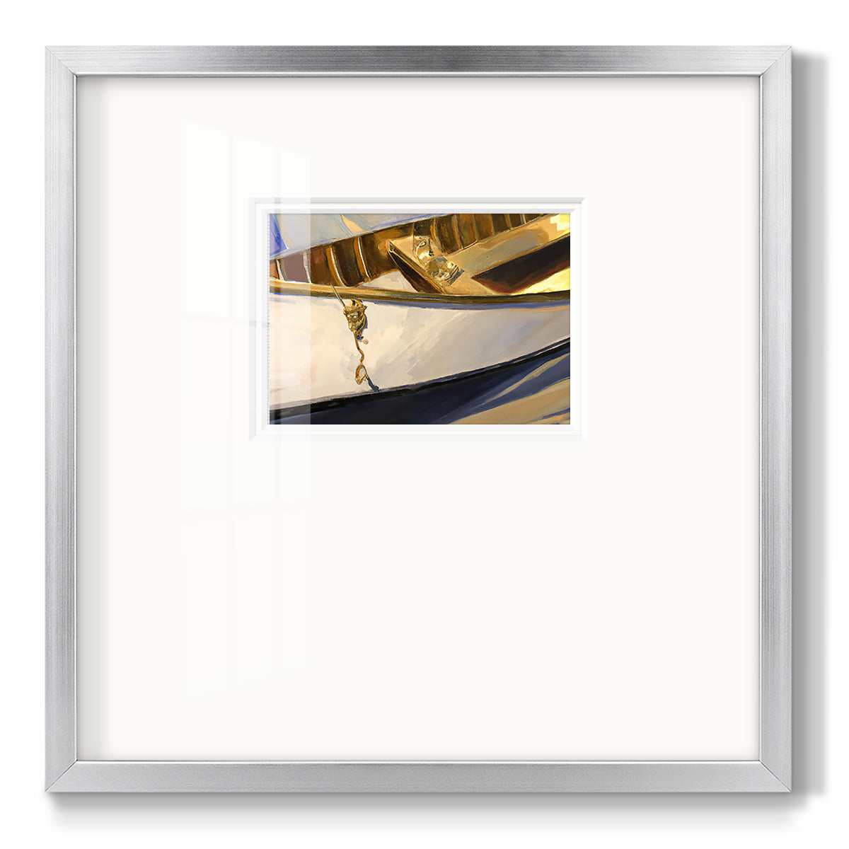 Golden Cano III - Double Matboard Framed Print