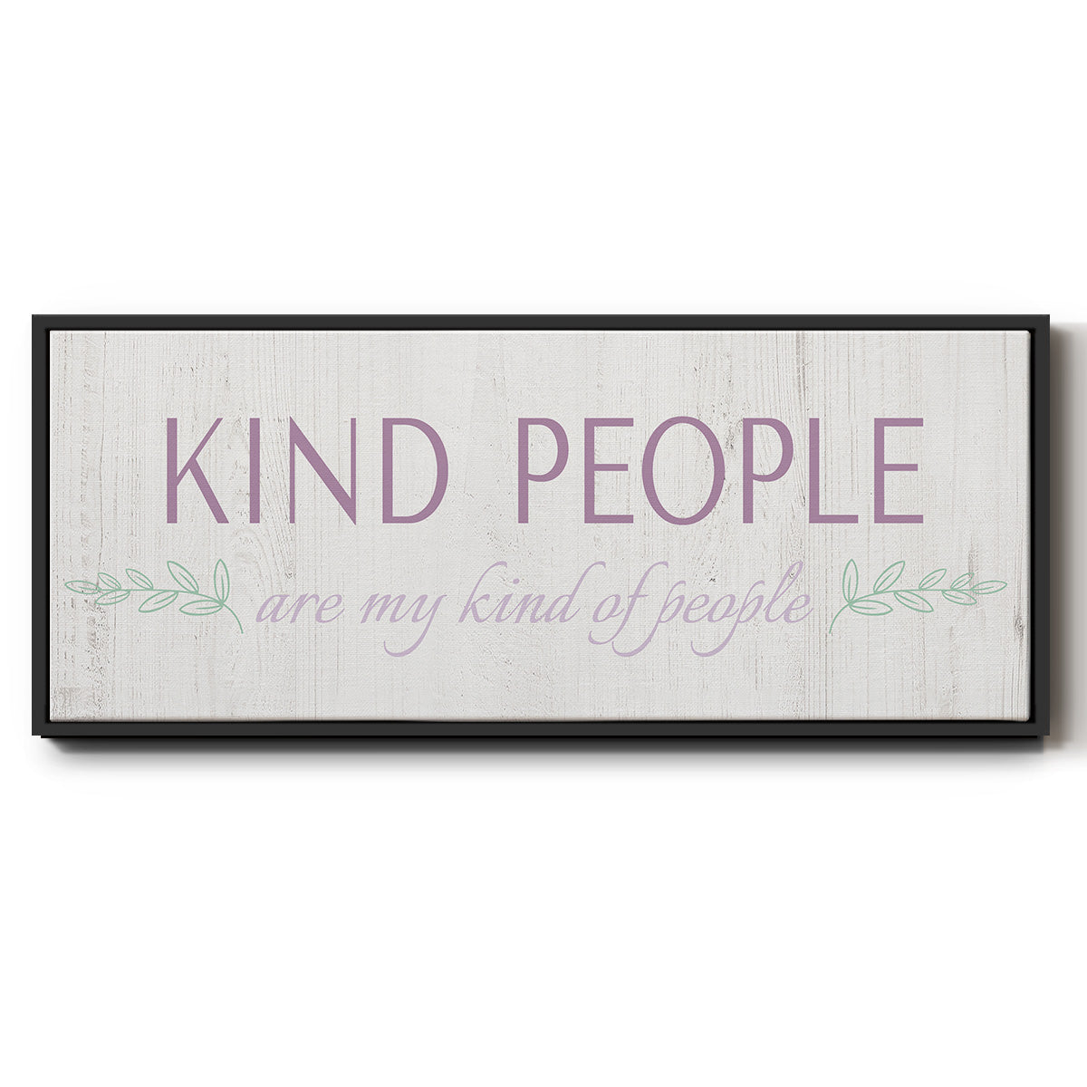 Kind People - Floater Framed Canvas Print