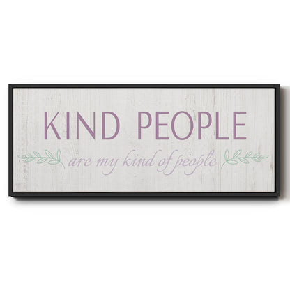 Kind People - Floater Framed Canvas Print