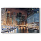 Chicago River V - Gallery Wrapped Canvas