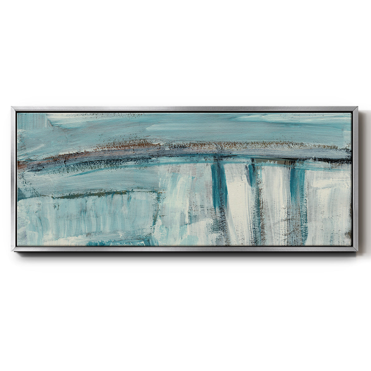 Acqua I - Floater Framed Canvas Print