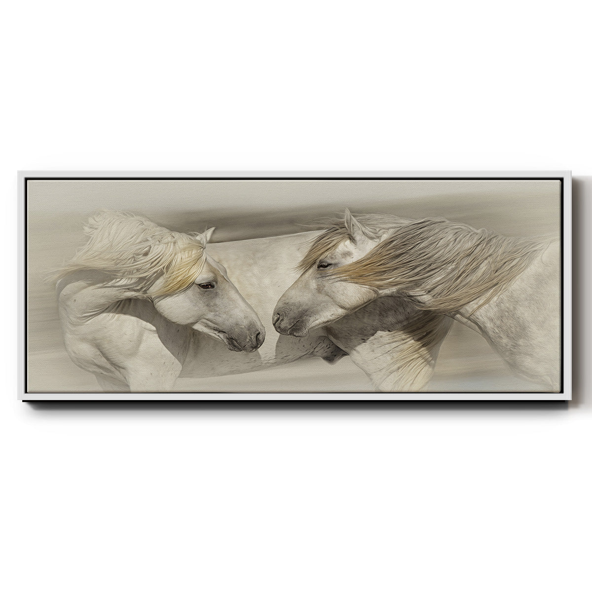 Old Acquaintances - Floater Framed Canvas Print