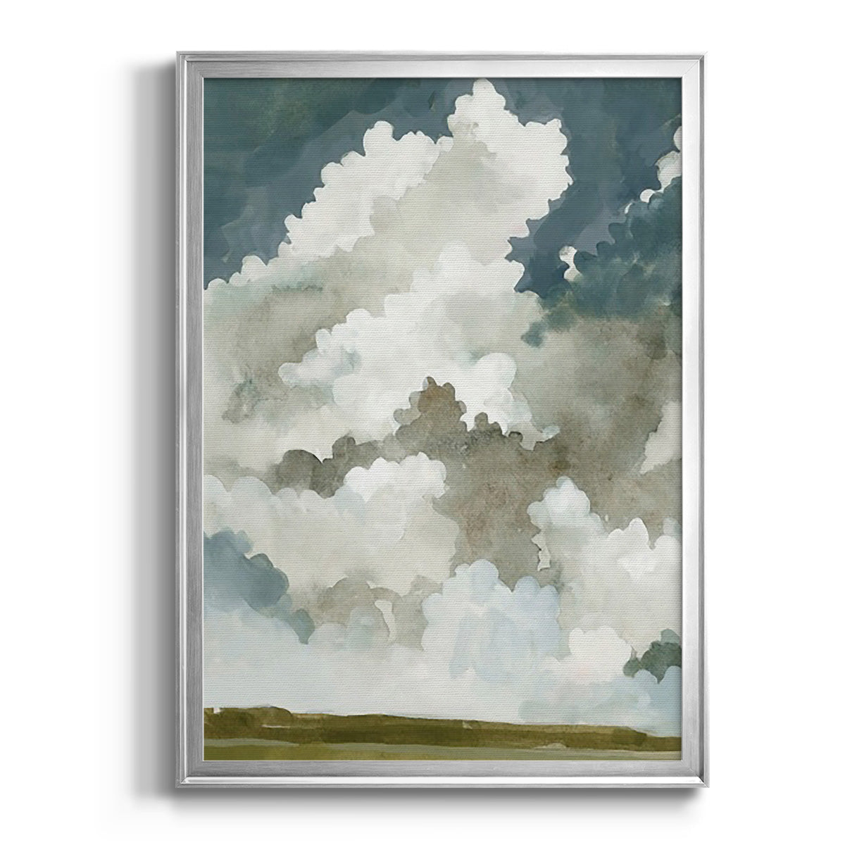 Vast Neutral Sky I - Modern Framed Canvas Print