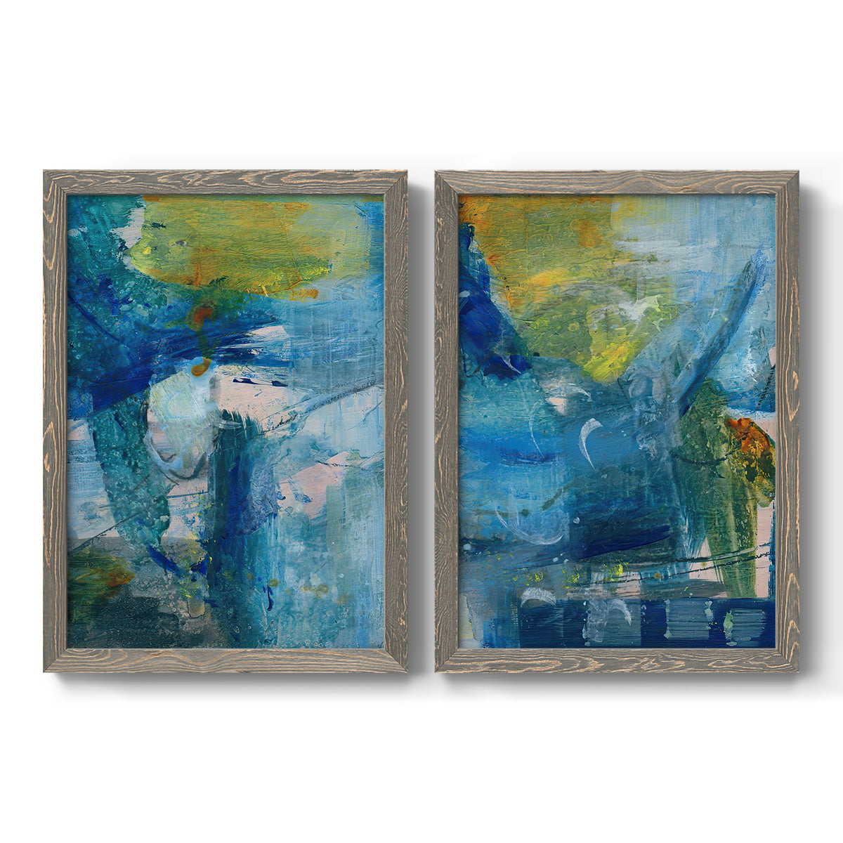 Spring Winds V - Barnwood Framed Canvas Set