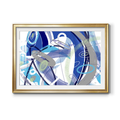 Blue Flow Premium Framed Print - Ready to Hang