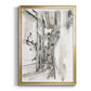 Europe Street Sketches I - Modern Framed Canvas Print