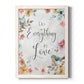 Spring Bird Love - Barnwood Framed Canvas Print