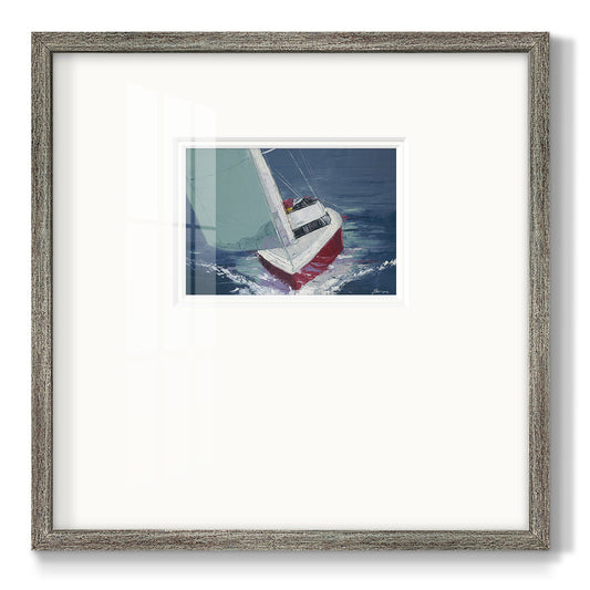 Day Sailing Premium Framed Print Double Matboard