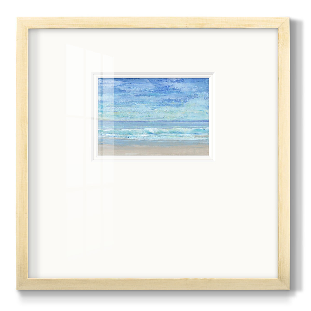 Rolling Surf I Premium Framed Print Double Matboard