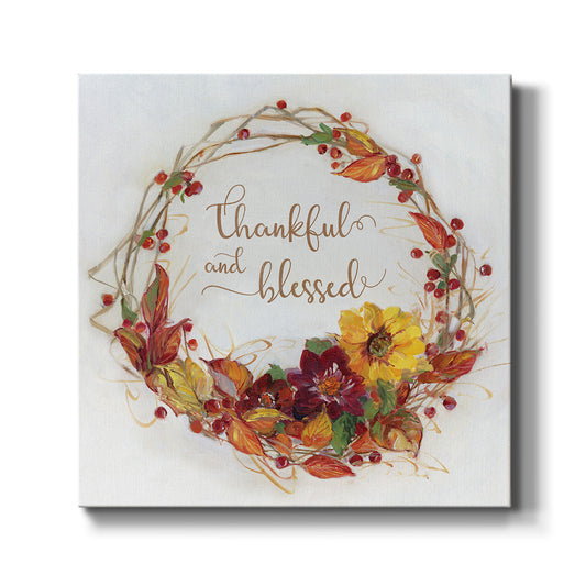 Thankful Wreath - Canvas Art Print