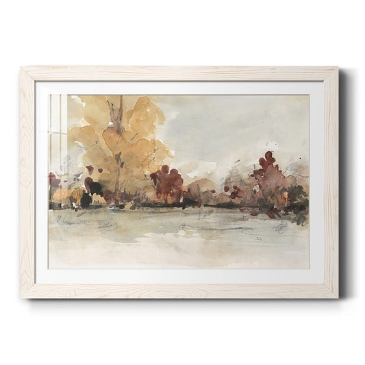 The Autumn View I - Barnwood Framed Art Print