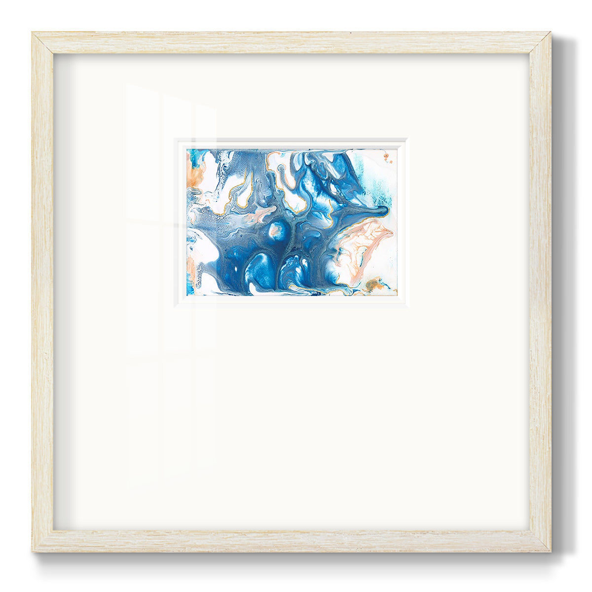 Dancing Blue II Premium Framed Print Double Matboard